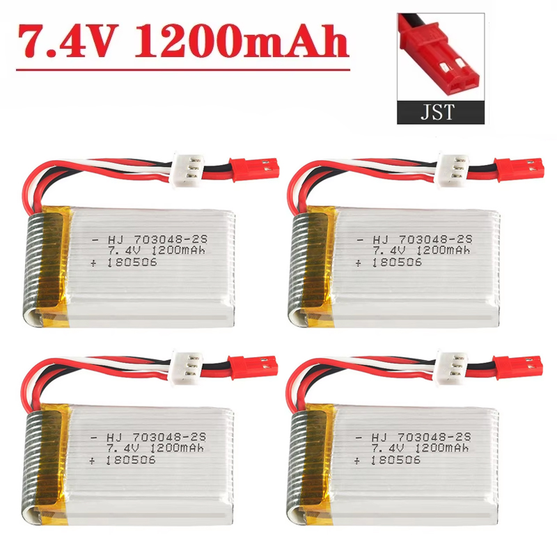 Drone Battery Lipo - Lipo-batterij 2S 7,4V 1200mAh 703048 Voor