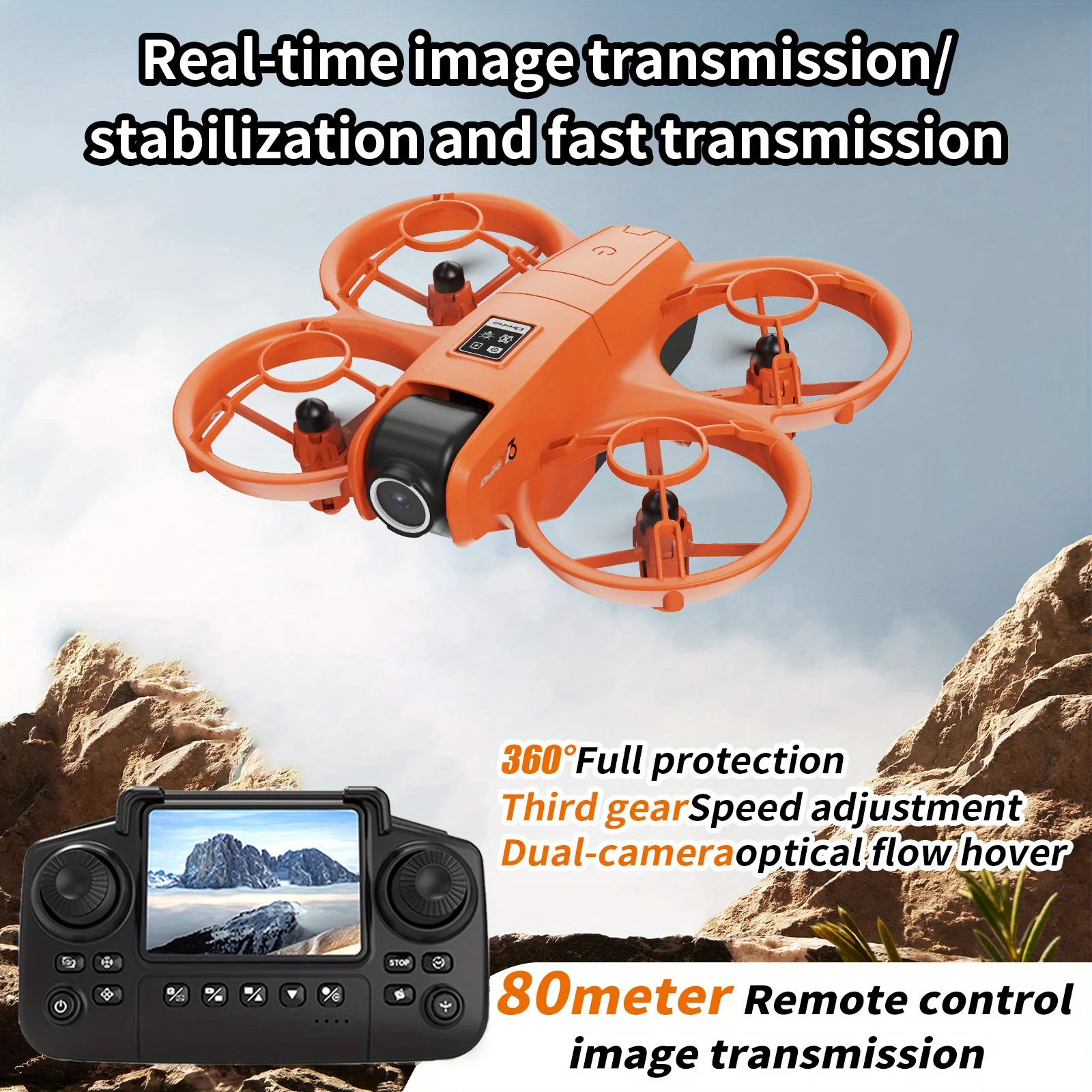 Drone Battery Case - YL3 Opvouwbare Reisdrone, HD Dubbele Anti-Shake
