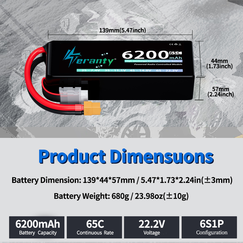 TERANTY 6S 6200mAh Lipo Batter - Drone Battery Lipo recensie en prijs